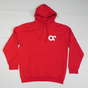 Hoodie Odd Cave banner Rood Front